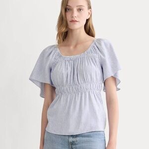 Everlane The Flutter Sleeve Top